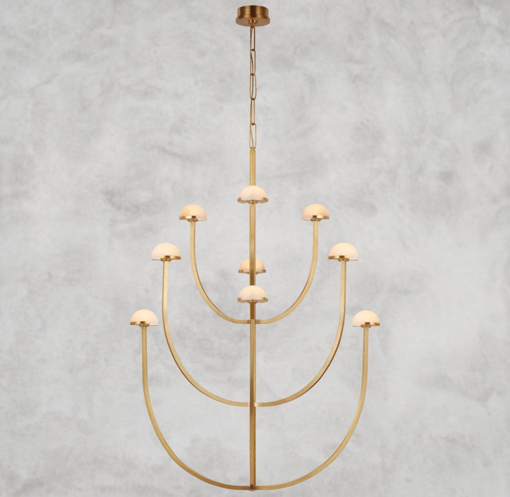Pedra Large Two-Tier Chandelier 40", 52"